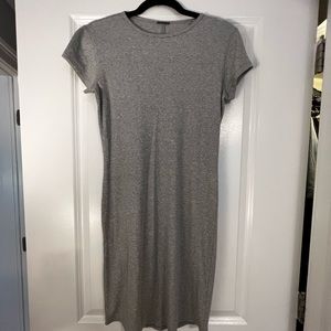 Gray T-shirt dress